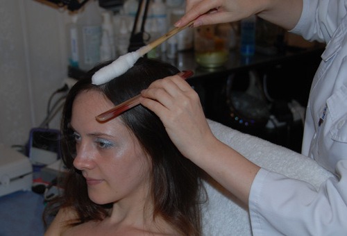 Криомассаж для сухих волос