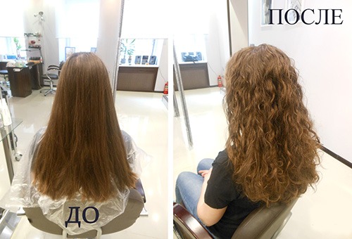 Волосы до и после биохимии