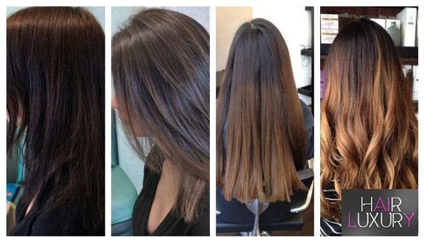 Брондирование волос на темные волосы: фото до и после 